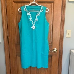 Lands End Sleeveless Tunic Dress Swim Cover-up